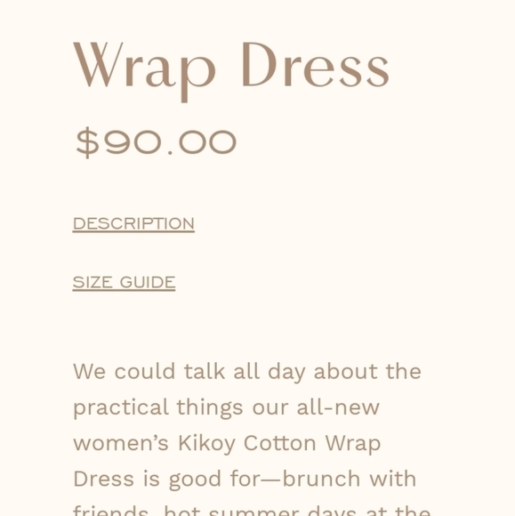 Kenyan Cotton Summer Wrap Dress - Picture 10 of 11